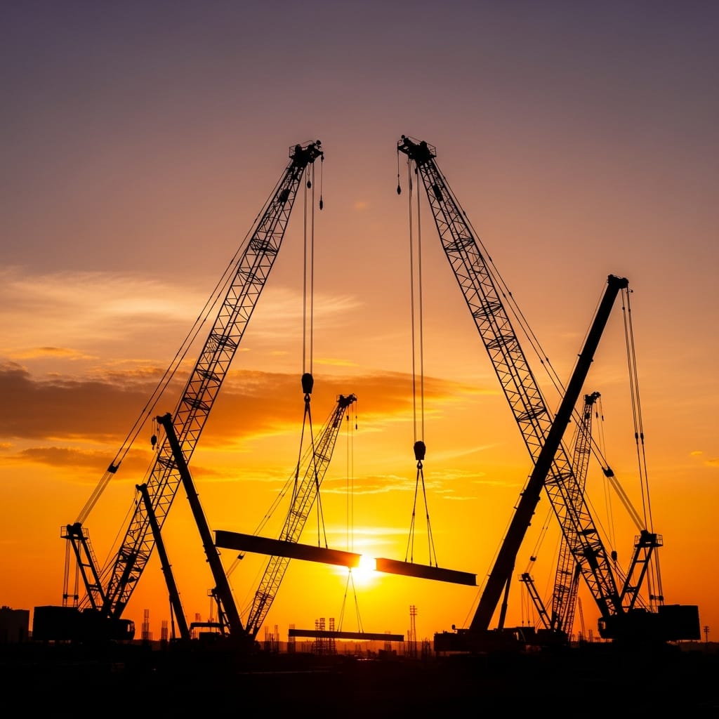 The skyline of tomorrow taking shape today. #Construction #Architecture
